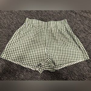 Green Gingham Shorts *free with bundle*